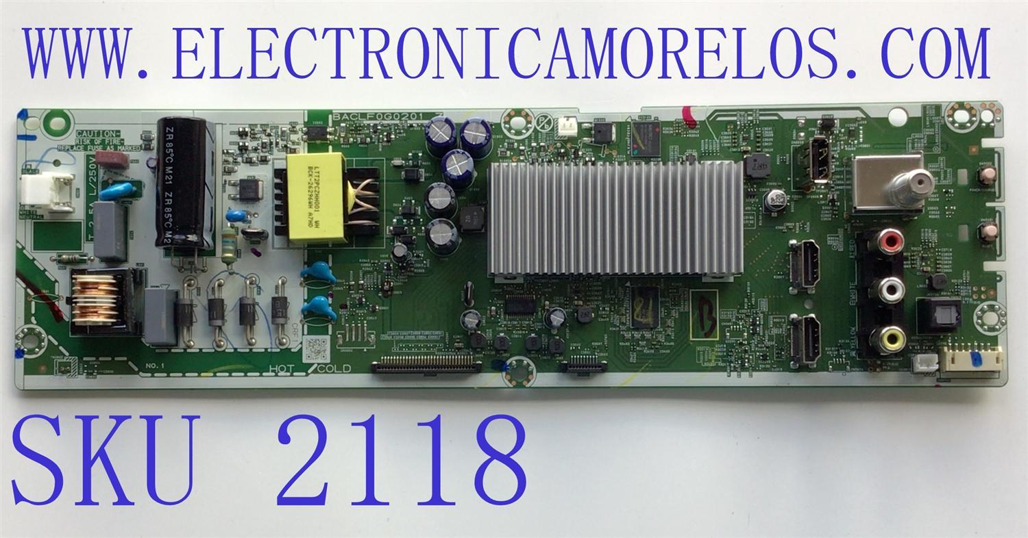 MAIN FUENTE PARA TV MAGNAVOX / NUMERO DE PARTE ACRF1UT-32HS / BACLF0G0201 Z / CRF1 / MODELO 32MV319R/F7 A	